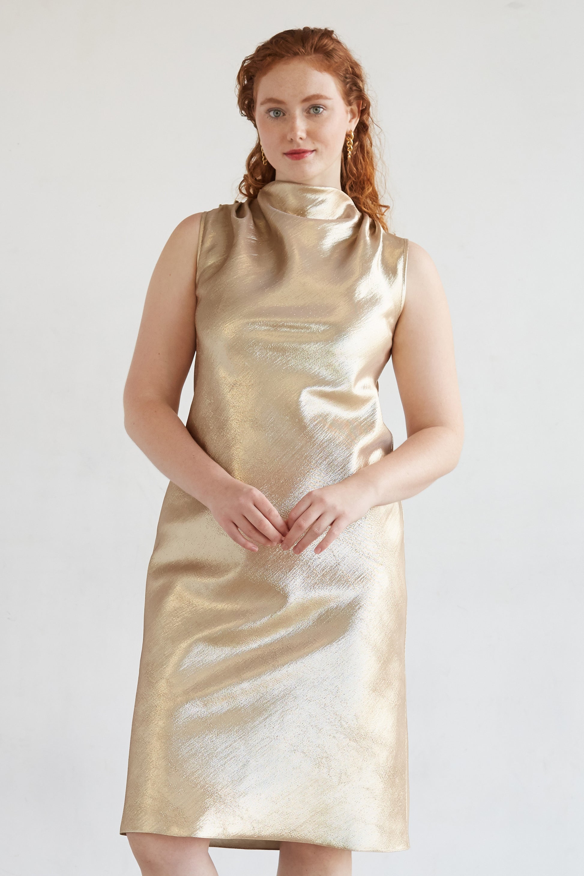 cowl neck silk dress pattern Silk Slip Dress Pattern | Cowl Neck, Backless Midi (PDF Pattern)